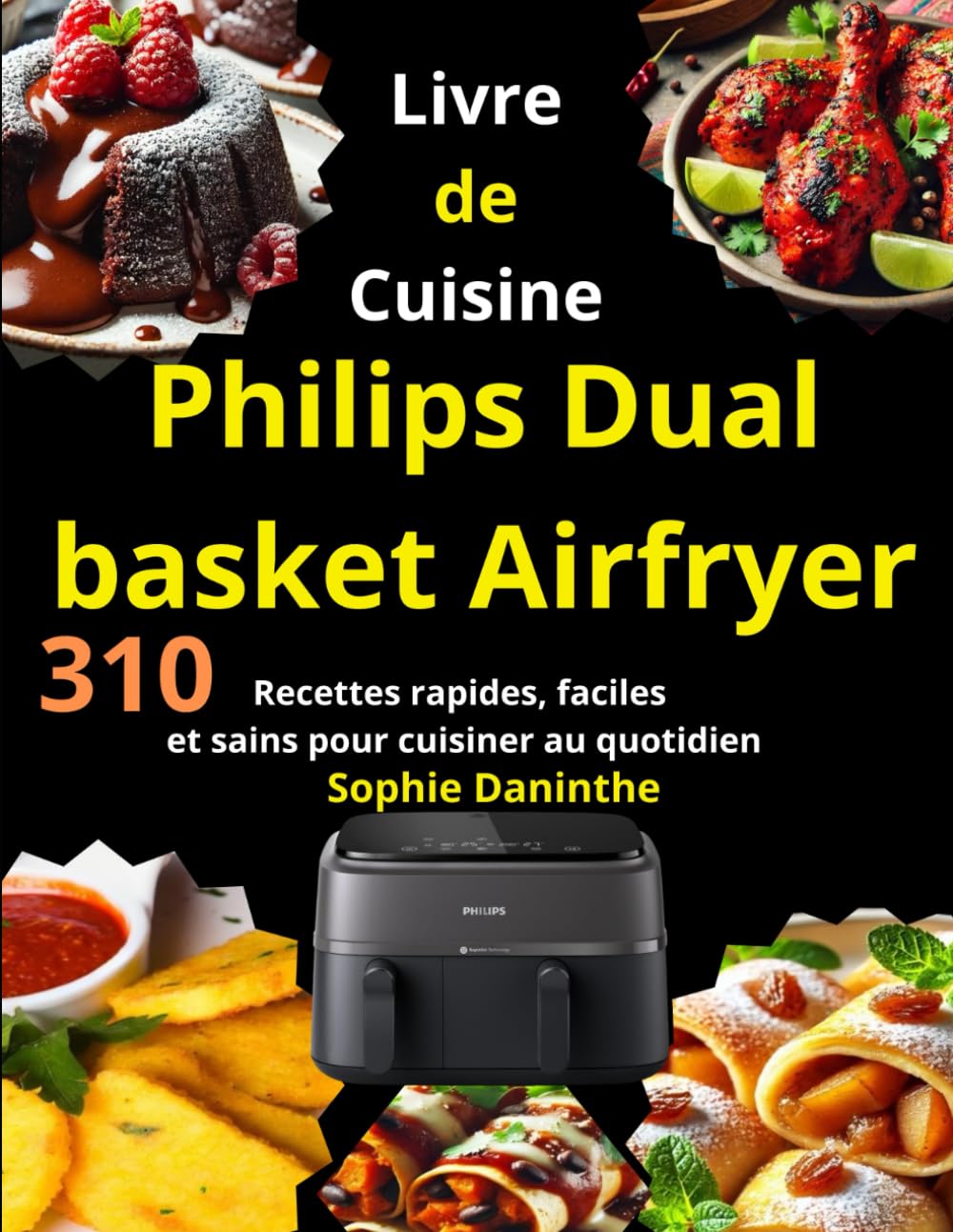 Livre de Cuisine Philips Dual basket Airfryer: 310 Recettes rapides, faciles et sains pour cuisiner au quotidien book