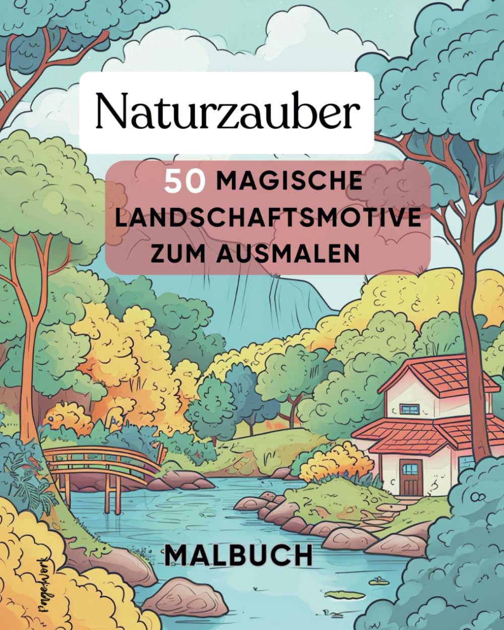 Naturzauber Malbuch - 50 magische Landschaftsmotive zum Ausmalen: Entspannung und Ruhe finden beim Eintauchen in Romantische Landschaften, tolles Geschenk für Malbegeisterte Film, Art & Culture