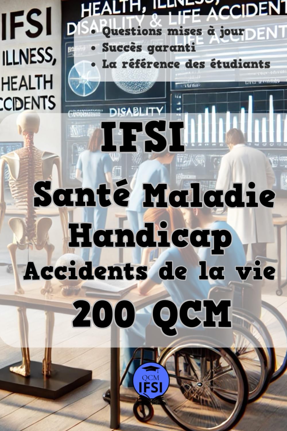 Santé, Maladie, Handicap, Accidents de la Vie: 200 QCM | UE 2.3.S2 | Préparez et Réussissez vos Examens du Semestre 2 en IFSI book