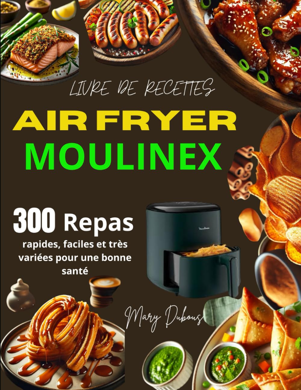 Livre de Recettes Air Fryer Moulinex: 300 Repas rapides, faciles et très variées pour une bonne santé book