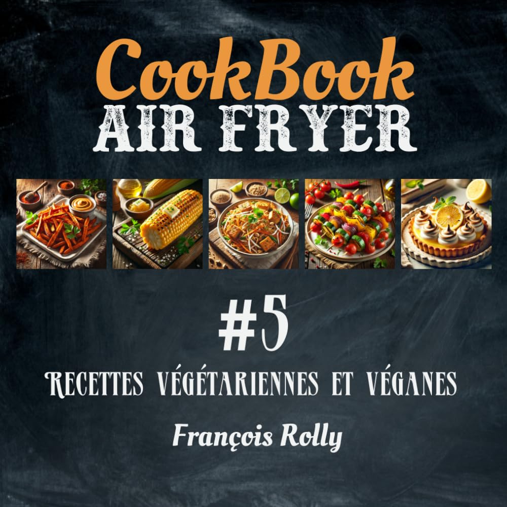 CookBook - Air Fryer - Recettes végétariennes et véganes - #5: Entrées, plats principaux, accompagnements et desserts sans produits d’origine animale. book