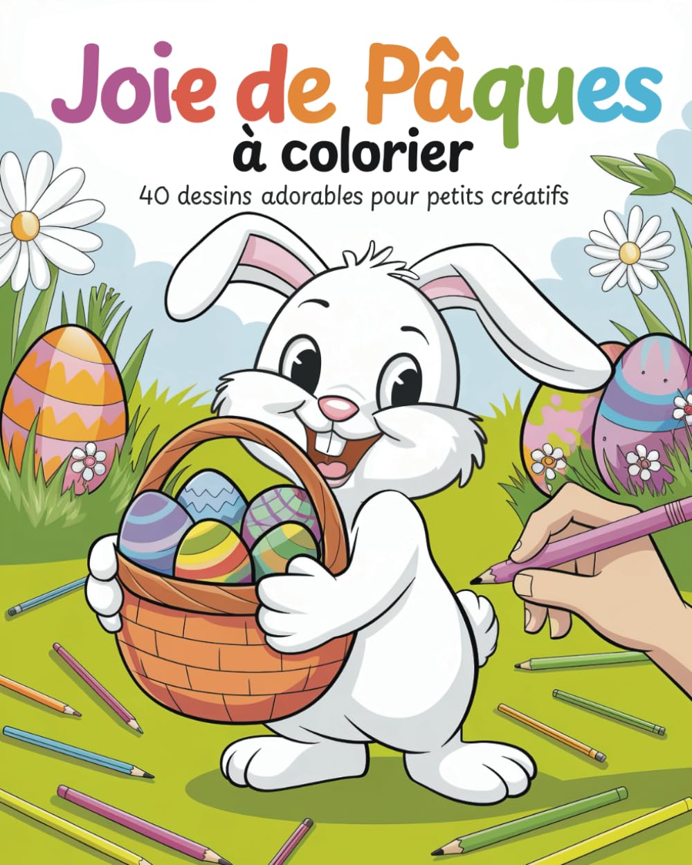 Joie de Pâques à Colorier: Sous-titre: 40 Motifs Adorables pour Petits Créatifs book