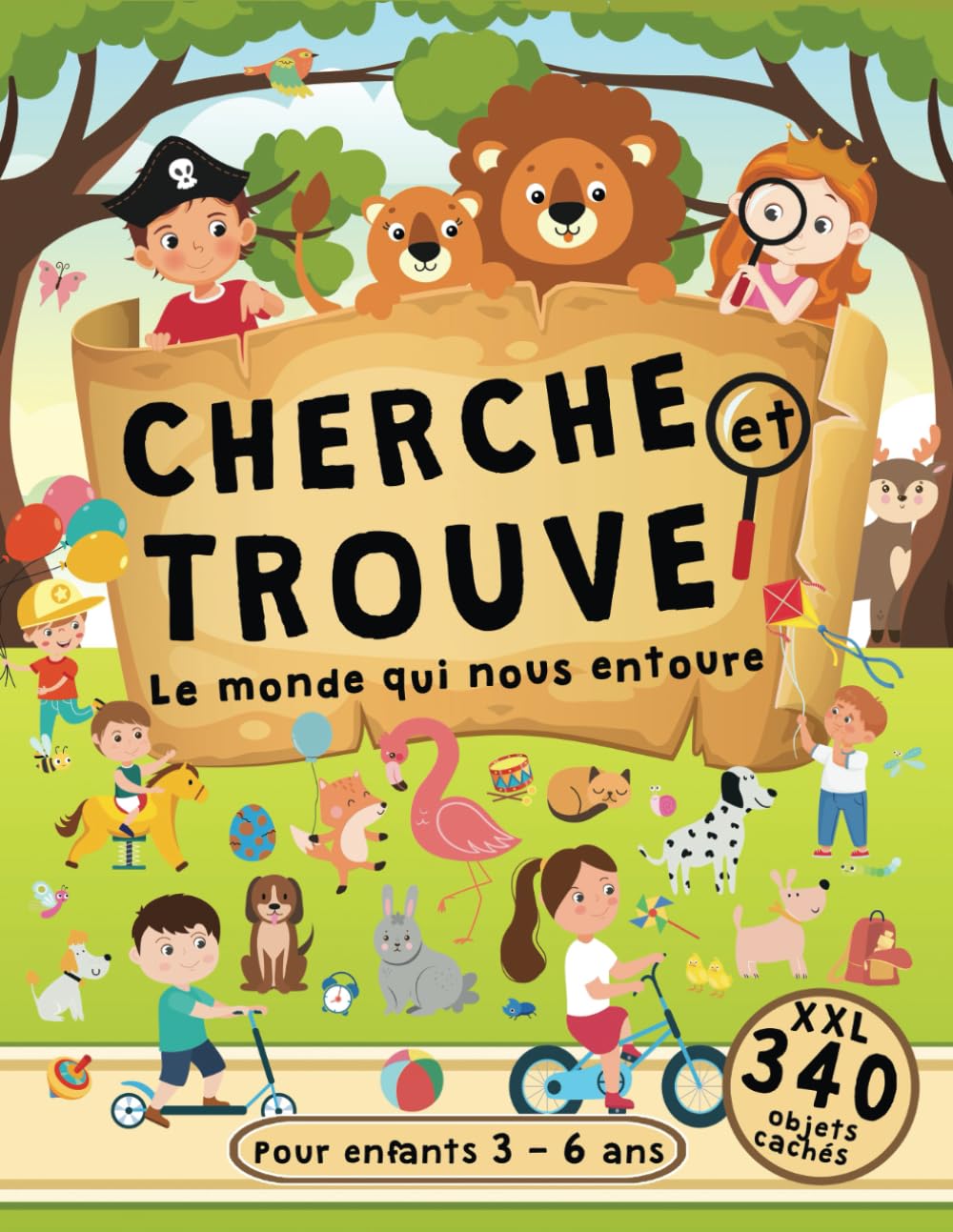Cherche et Trouve Le Monde qui Nous Entoure: Grand Livre d'Images Cachées pour Enfants de 3 à 6 Ans, Avec des Scènes Étonnantes, une Variété d'Objets, de Personnes et d'Animaux à Découvrir Non-fiction