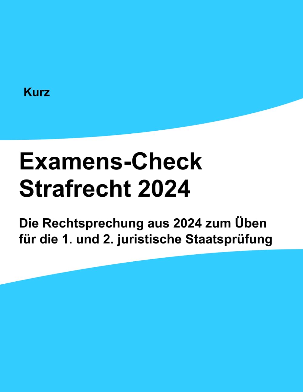 Examens-Check Strafrecht 2024: Die Rechtsprechung aus 2024 zum Üben für die 1. und 2. juristische Staatsprüfung Law