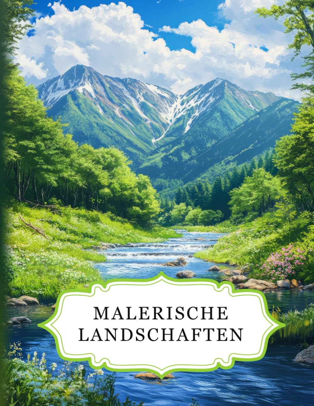 Malerische Landschaften: Ein beruhigendes Malbuch für Erwachsene mit 50 wunderschönen Motiven zum Ausmalen. Ideal zur Entspannung, zum Stressabbau und zur Förderung der Kreativität. Hobbies & Crafts