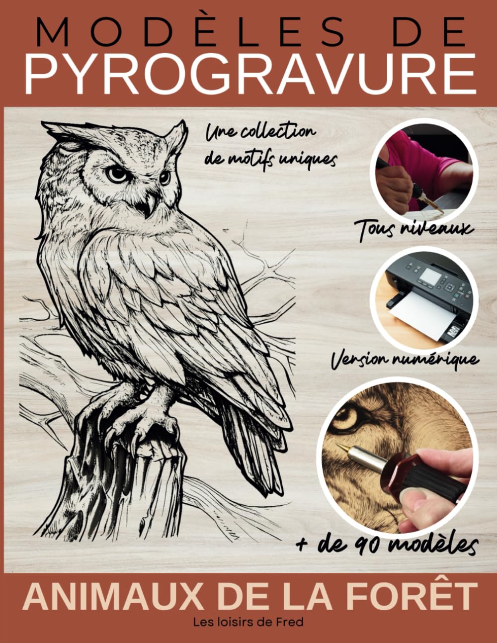 modèles de pyrogravure - Animaux de la forêt - Une collection de motifs uniques: Convient au travail du bois pour débutants et confirmés. Un ensemble ... difficulté variée. Version numérique incluse book