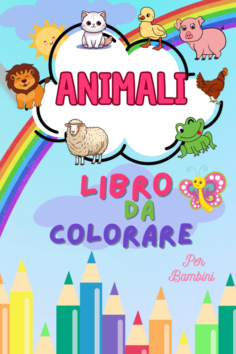 Animali libro da colorare per bambini: per bambini dai 3 ai 6 anni book