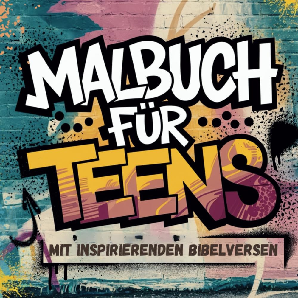 Malbuch für Teens- mit inspirierenden Bibelversen: Graffiti trifft auf Bibelverse - Kreativer Mutmacher in der turbulenten Teenagerzeit / perfekt zum Verschenken. Non-fiction
