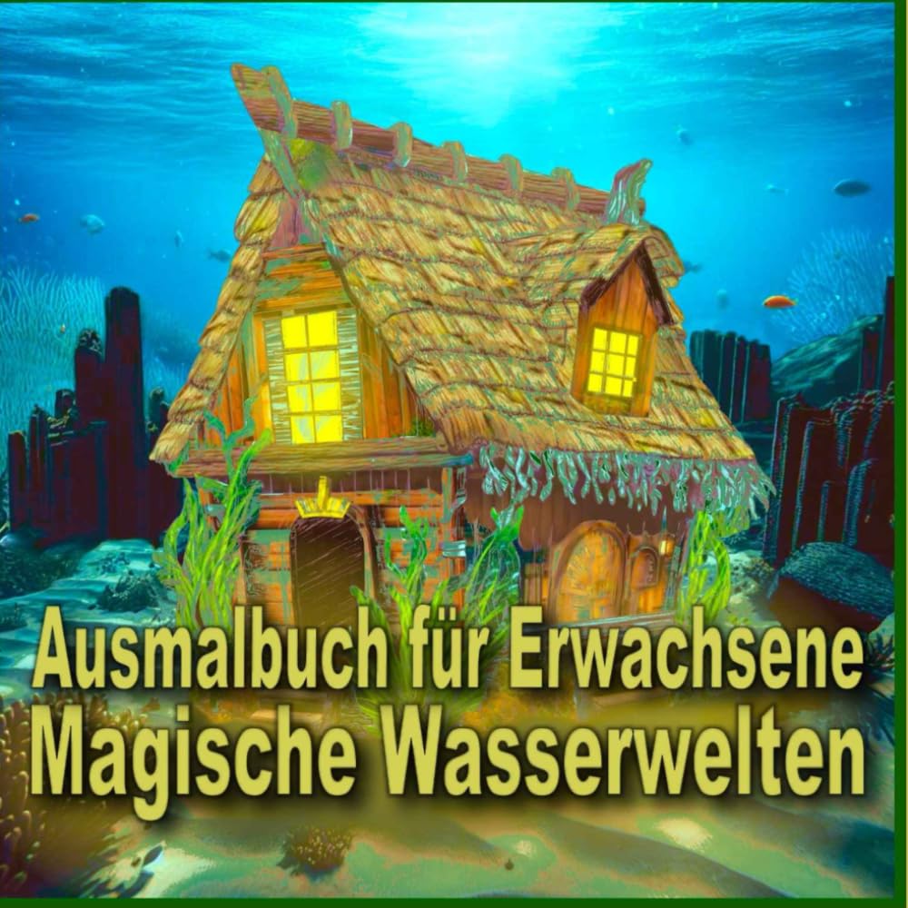 Magische Wasserwelten – Ein Ausmalbuch für Erwachsene zur Entspannung, zum Stressabbau und Staunen: Eine Mischung aus realen und fiktiven Motiven Film, Art & Culture