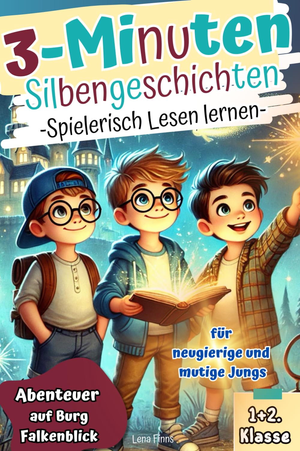 Spielerisch Lesen lernen I 3-Minuten Silbengeschichten für neugierige und mutige Jungs. Abenteuer auf Burg Falkenblick. Erstlesebuch mit Rätseln und Übungen für kleine Entdecker. 1+2. Klasse Study Guides