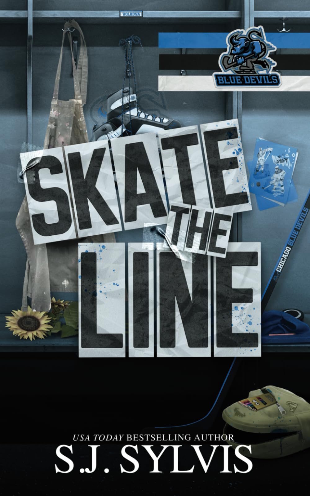 Skate the Line: A Single Dad Hockey Romance (Blue Devils Hockey, Band 2) Contemporary Romance