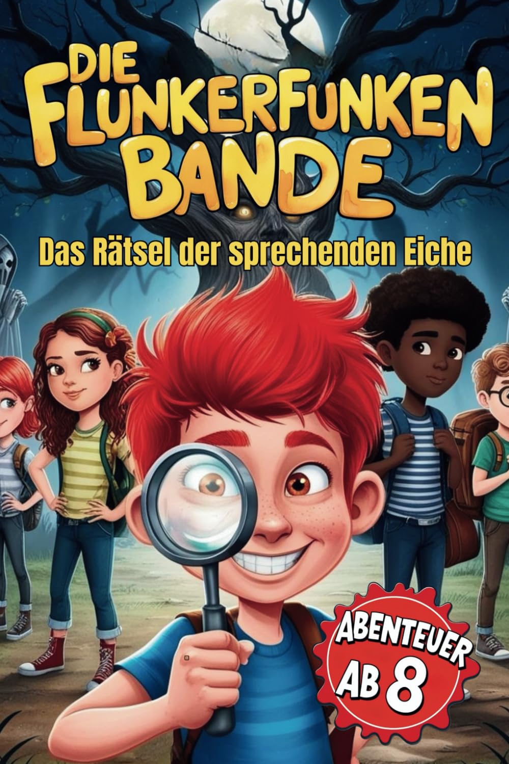 Die Flunkerfunken Bande - Das Rätsel der sprechenden Eiche - Band 1: Ein geheimnisvoller Baum, ein Detektiv-Rätsel und ein verborgenes Portal – das erste Abenteuer der Flunkerfunken Bande! 8-12 Jahre Novels & Short Stories