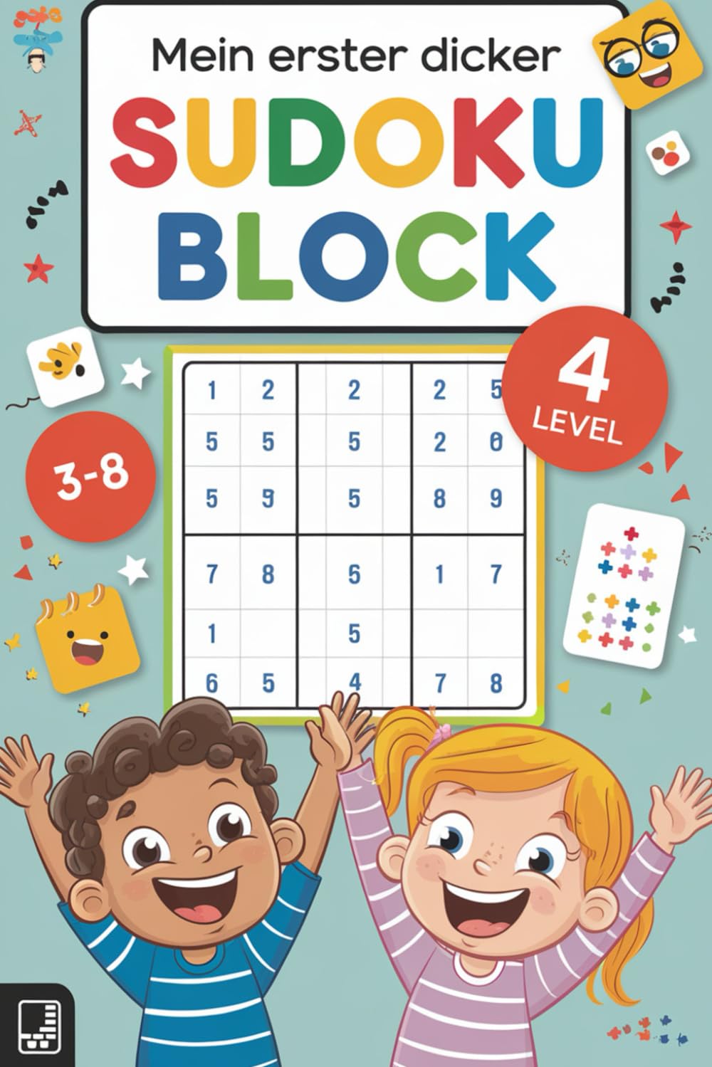 Zahlenzauber- Mein erster, großer Sudoku Block mit 4 Leveln für Kinder zwischen 3 und 8 Jahren mit Lösungen: Spielerischer Lernspaß für kleine Denker Parents & Children