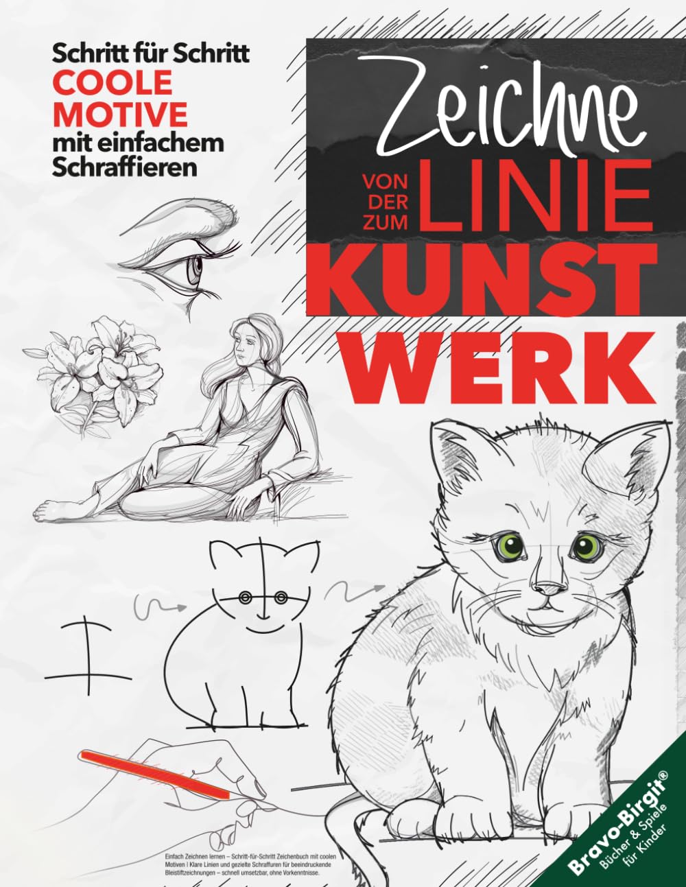 Einfach Zeichnen lernen – Schritt-für-Schritt Zeichenbuch mit coolen Motiven: Klare Linien & einfache Schraffuren für schöne Bleistiftzeichnungen – schnell umsetzbar, ohne Vorkenntnisse. Hobbies & Crafts