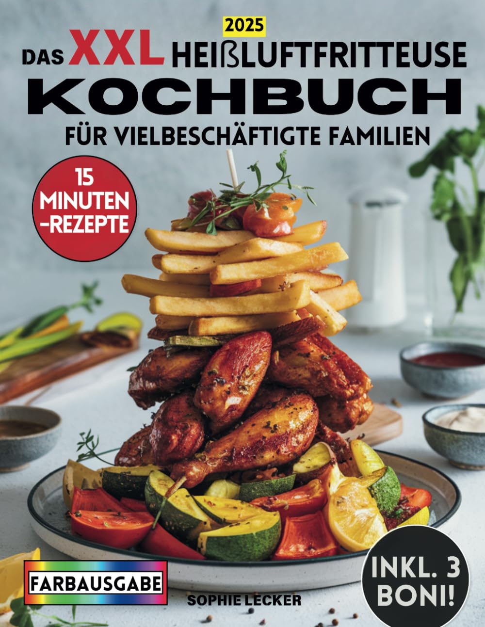 Das XXL Heißluftfritteuse Kochbuch für Vielbeschäftigte Familien : 15-Minuten-Rezepte für Gesunde & Leckere Familiengerichte – Mit Brot, Kuchen & Snacks! Natural Sciences