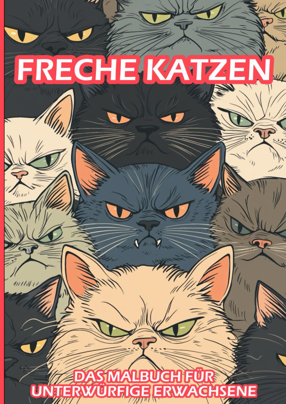 Freche Katzen: Das Malbuch für unterwürfige Erwachsene Arts & Music