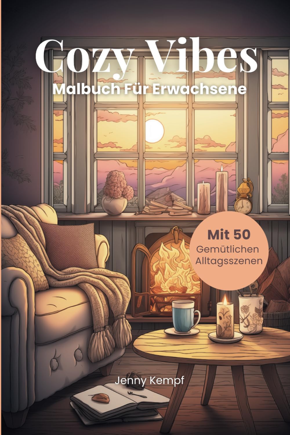 Cozy Vibes – Malbuch für Erwachsene:: 50 beruhigende Ausmalbilder im Hygge Stil für Entspannung, Stressabbau und Kreativität Hobbies & Crafts