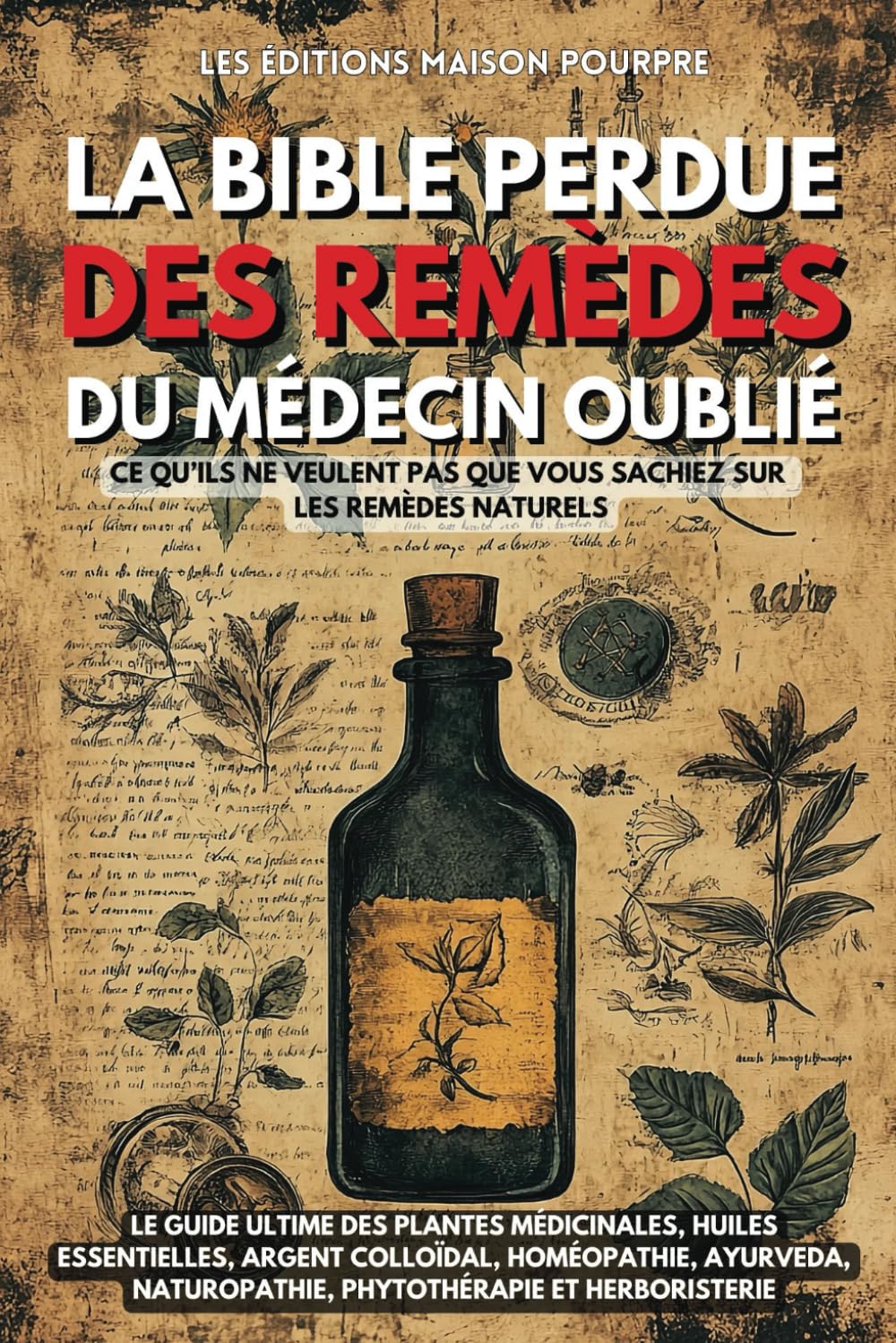 La Bible perdue des remèdes du Médecin Oublié: Le guide ultime des plantes médicinales, huiles essentielles, argent colloïdal, homéopathie, Ayurveda, naturopathie, phytothérapie et herboristerie Health, Nutrition & Fitness
