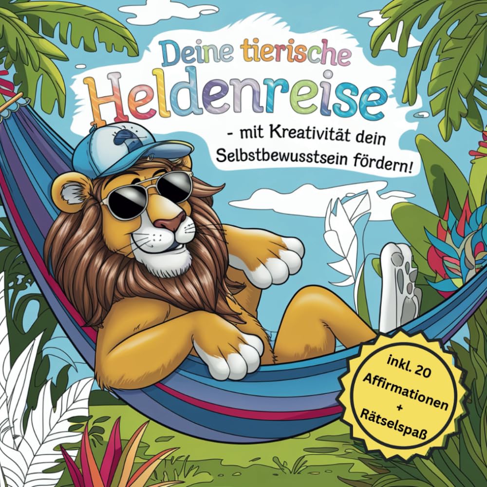 Malbuch für junge Künstler: Deine tierische Heldenreise – Malen, träumen, wachsen! Selbstbewusstsein mit jedem Pinselstrich Non-fiction
