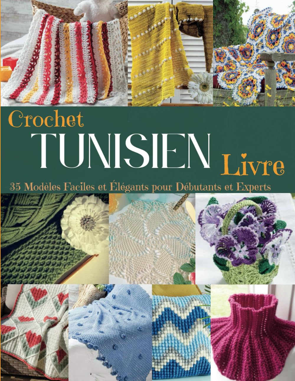 Crochet Tunisien Livre: 35 Modèles Faciles et Élégants pour Débutants et Experts book
