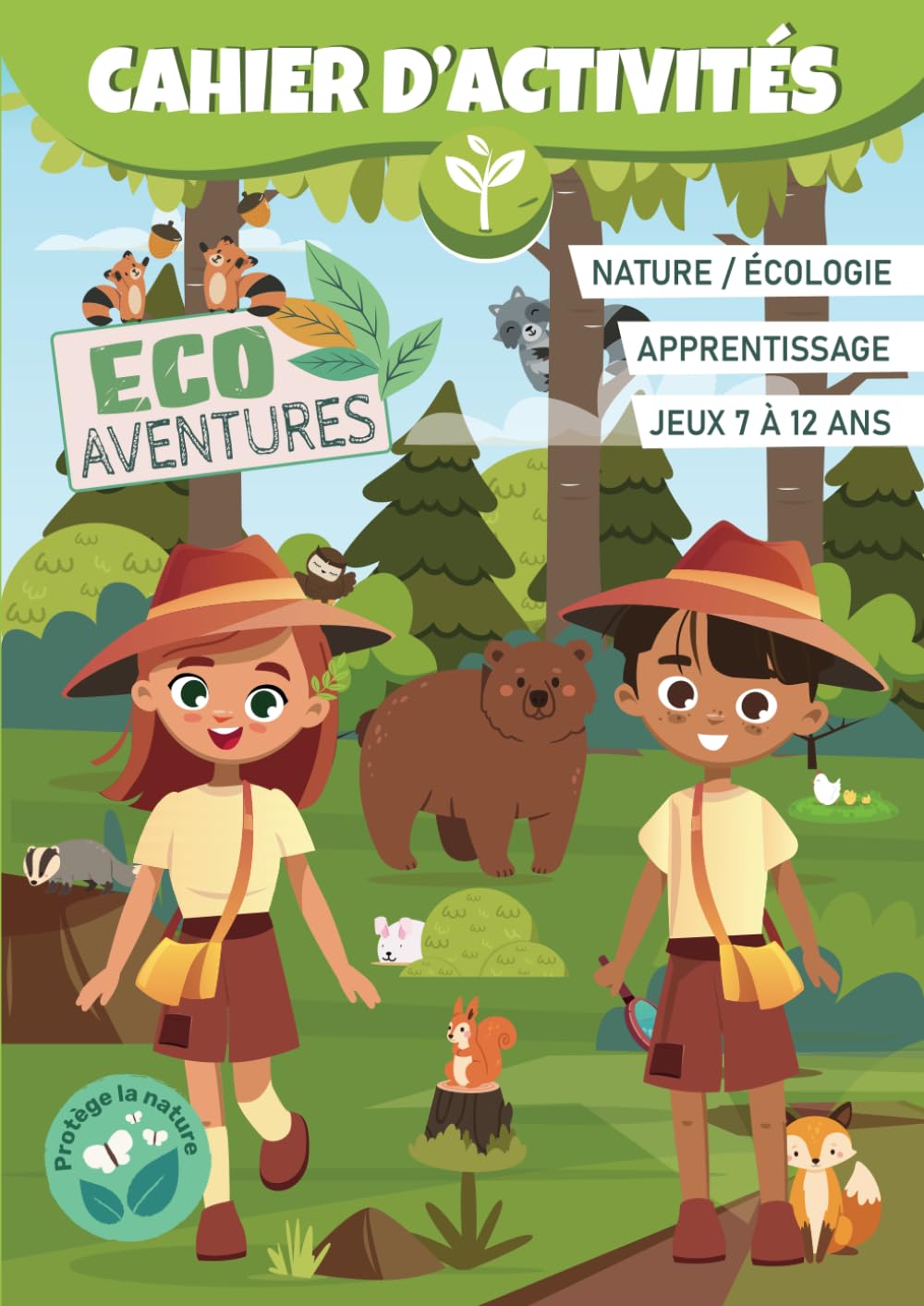 Cahier d'Activités Eco Aventures 7 à 12 ans｜Sensibilisation à l'Ecologie｜Carnet de Vacances et Loisirs toute saison: Livre de jeux, énigmes, apprentissage, et coloriage ! book