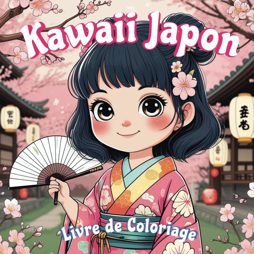 Kawaii Japon Livre de Coloriage: Un livre de coloriage Kawaii japonais, idéal pour la détente et la créativité, avec des dessins mignons à colorier. book