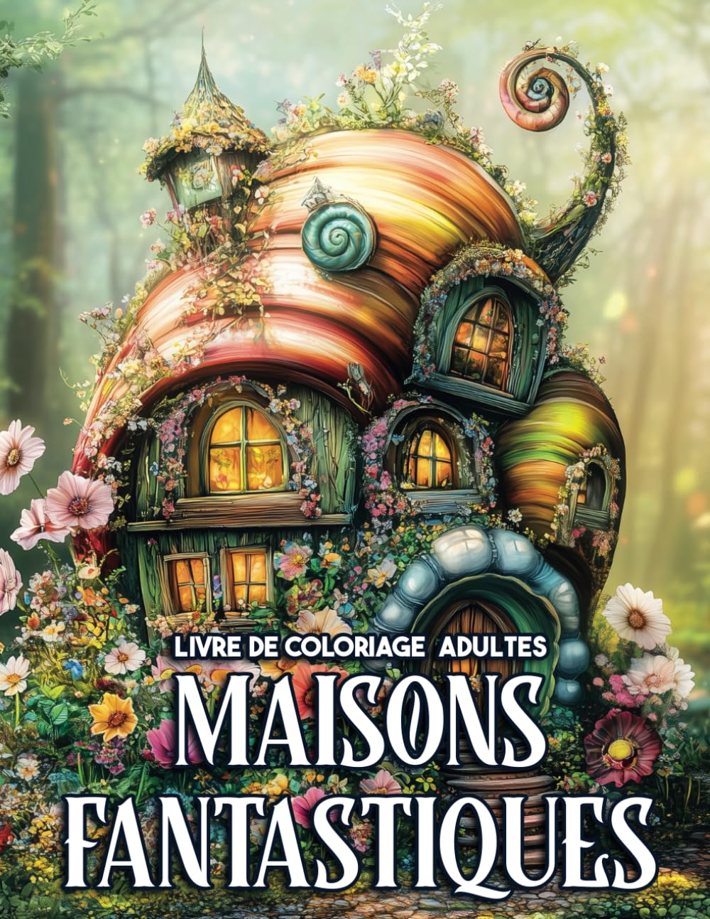 Livre de Coloriage Adultes Maisons Fantastiques: Avec des Illustrations de Maisons de Fées Enchantées, Maisons Magiques et Châteaux de Fantaisie book