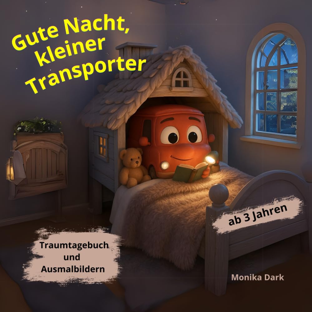 Gute Nacht, kleiner Transporter.: Gute-Nacht-Geschichten ab 3 Jahren: 17 Herzerwärmendes Familienabenteuer mit Transporter Peer – Familienwerte, ... inklusive 18 Ausmalbildern und Traumtagebuch Non-fiction