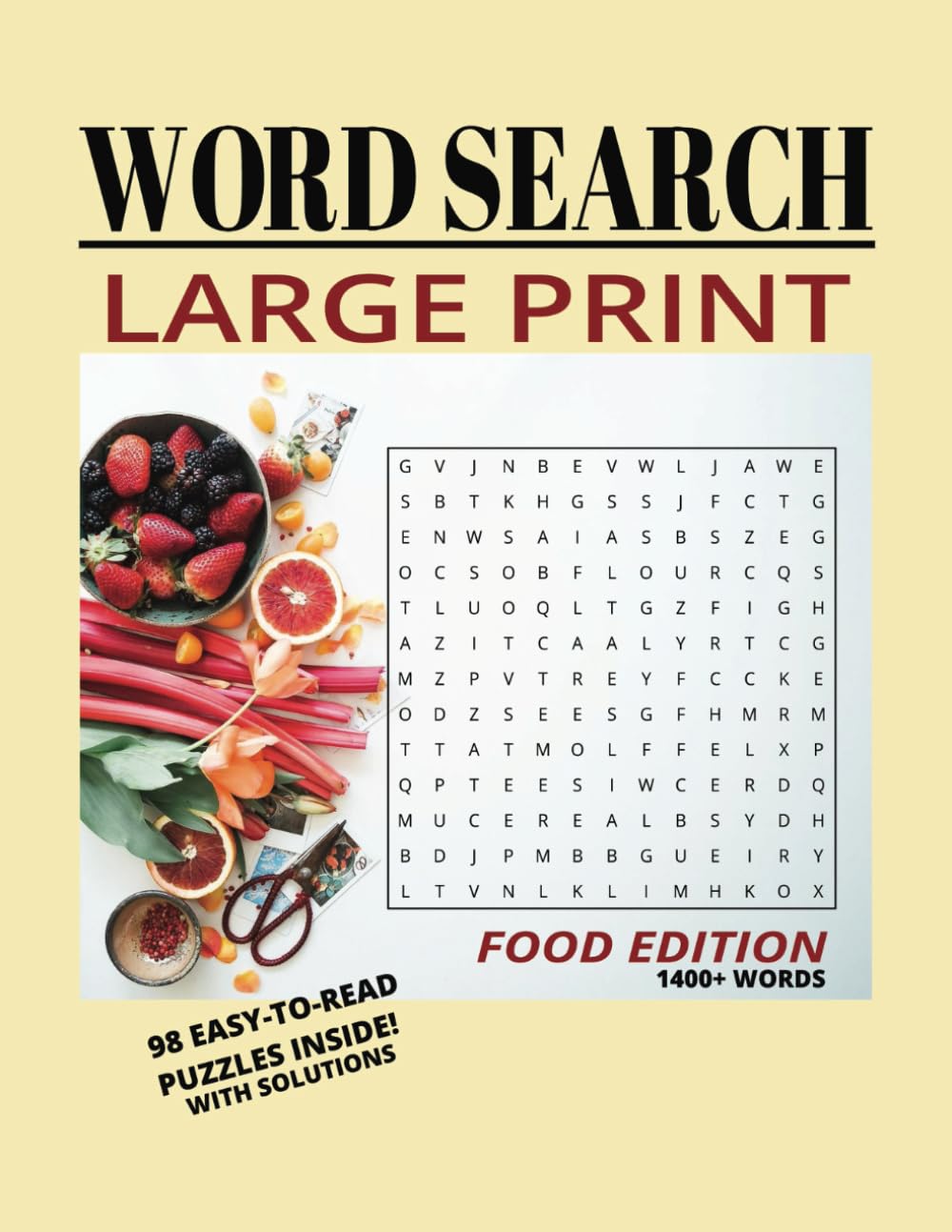 Word Search Large Print: Food Edition book