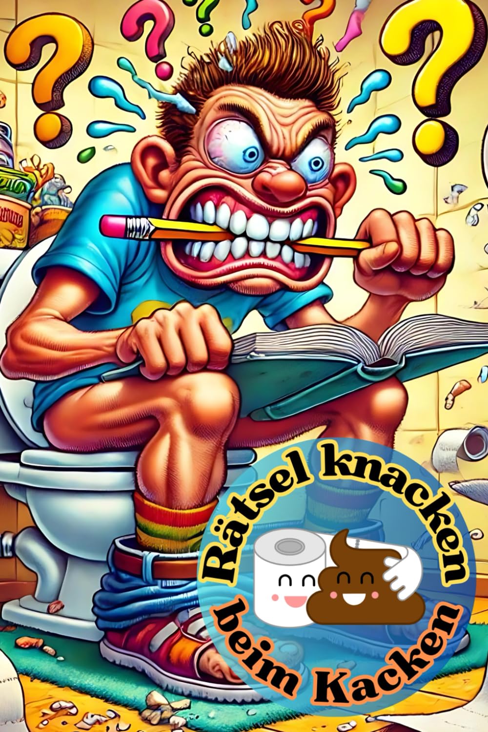 Rätsel knacken beim Kacken: Das Klobuch für große Geschäfte - Kacken und Rätsel knacken - Lustiges Klo Rätselbuch - Witziges Klo Buch Geschenk für Männer book