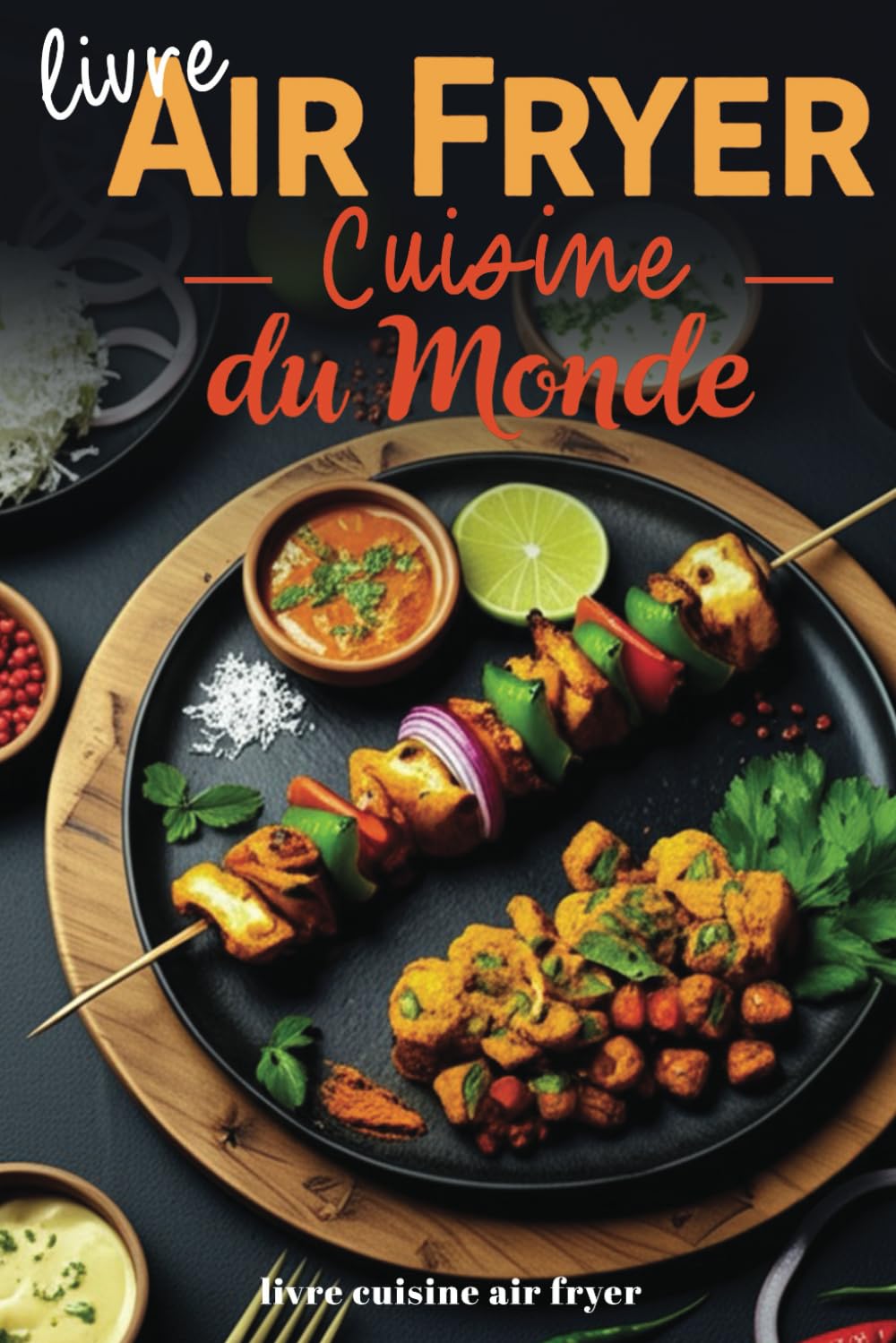 Livre air fryer Cuisine du monde: Livre de recettes légères et croustillantes pour friteuse à air chaud - Asie, Europe, Afrique, Amérique du Sud, Moyen-Orient - illustré en couleur book