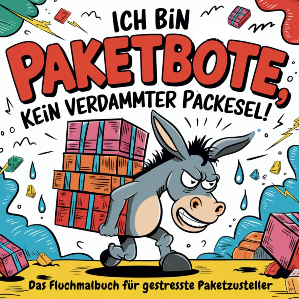 Ich Bin Paketbote und kein verdammter Packesel. Fluchmalbuch für gestresste Paketzusteller Business, Finance & Career