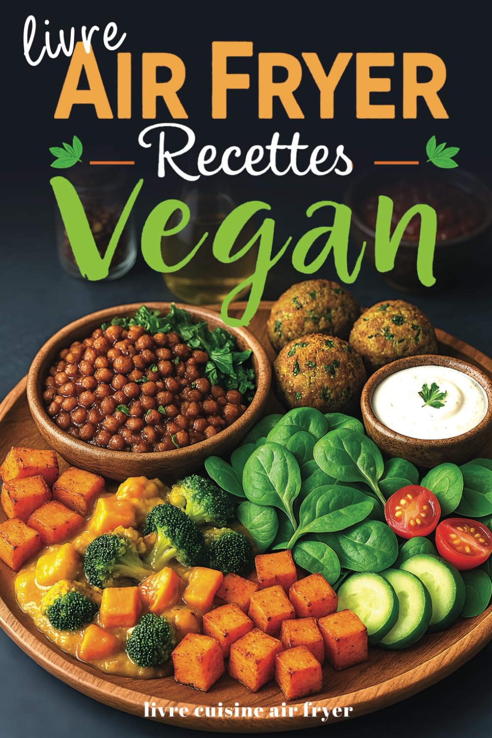 Livre Air Fryer recettes Vegan: Cuisine végétarienne et végétalienne, facile rapide healthy et gourmande à la friteuse à air - Le guide complet pour des plats sains et savoureux sans huile en français Cooking & Enjoying