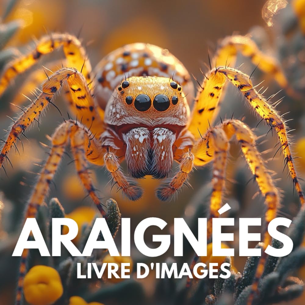 Livre d'images sur les araignées: 100 photographies étonnantes pour explorer l’univers mystérieux des araignées. book