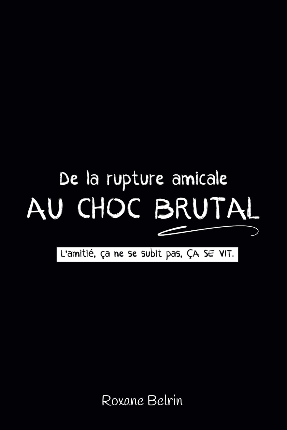 De la rupture amicale au choc brutal: L'amitié ça ne se subit pas, ça se vit ! book