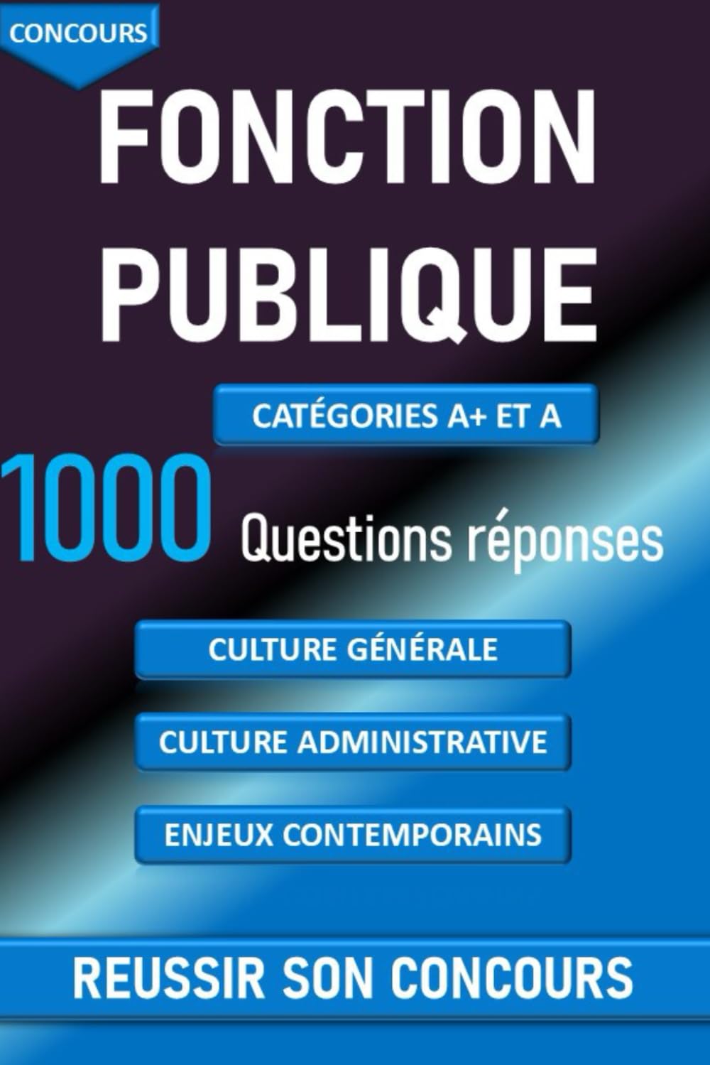 Concours Fonction Publiques 1000 questions réponses pour réviser sa culure générale et administrative: catégorie A+ et A questions réponses sur les enjeux contemporains University books