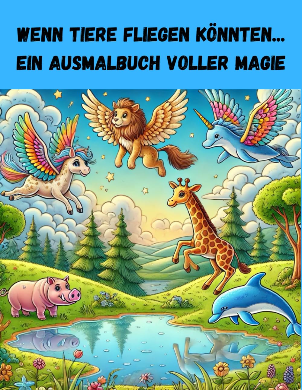 Wenn Tiere fliegen könnten...Ein Ausmalbuch voller Magie!: Ausmalen, Vorlesen & Spielen – Ein Mitmachbuch für Kinder mit lustigen Tiergeschichten ab 4 Lifestyle