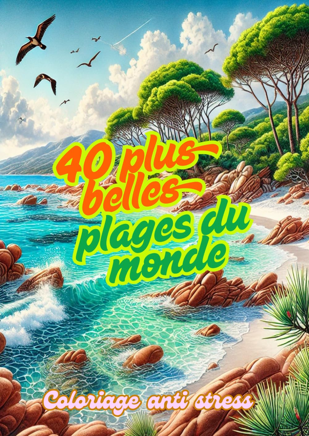 40 plus belles plages du monde Coloriage mystère: Carnet de coloriage adulte anti stress, abandonnez-vous à la relaxation et résolvez le mystère entourant le nom de ces 40 plages book