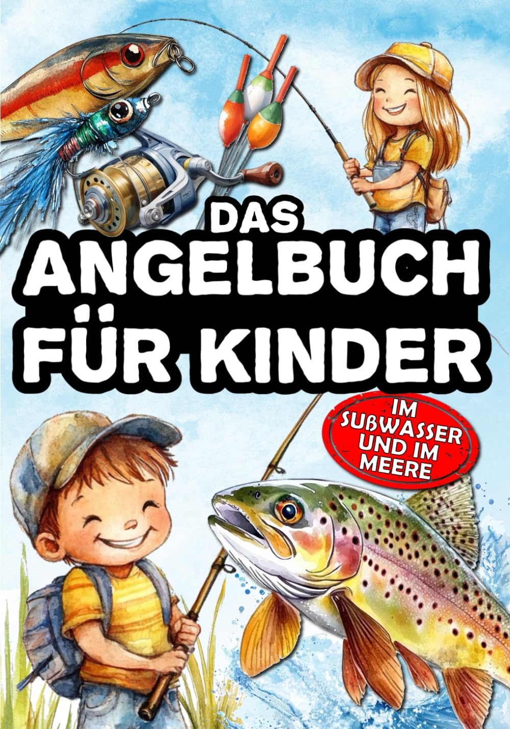 Das Angelbuch für Kinder: Das Buch für junge Angler, um Spinnfischen, Stippfischen, Grundfischen und Fliegenfischen zu entdecken – im Süßwasser und auf dem Meer. Leisure & Fun
