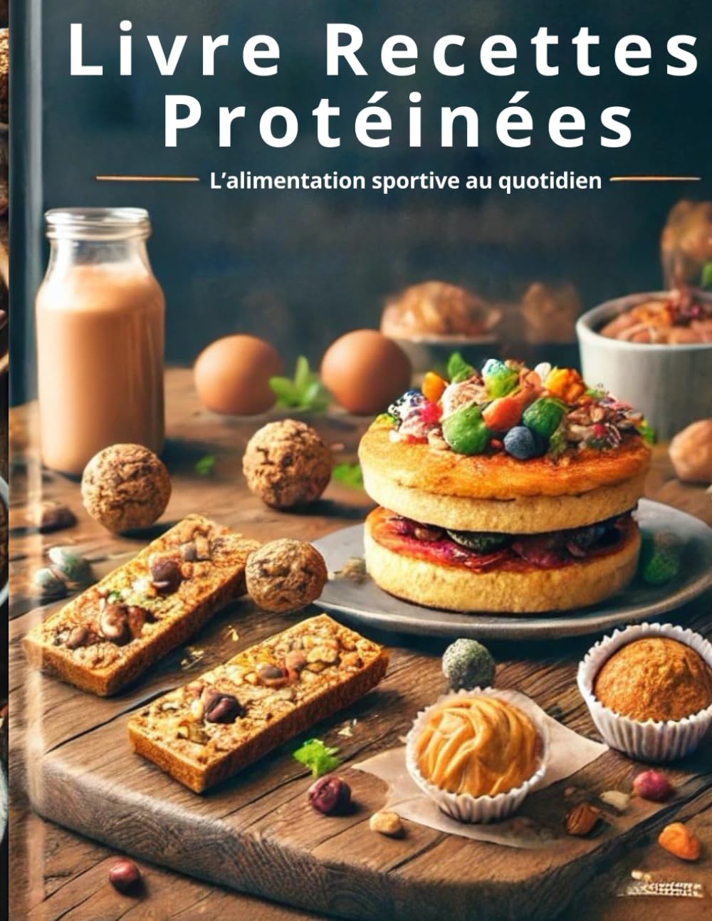 Livre Recettes Protéinées. L’alimentation sportive au quotidien: Recettes Protéinées & Saines – 50 Encas Maison Pour Booster Ton Énergie book