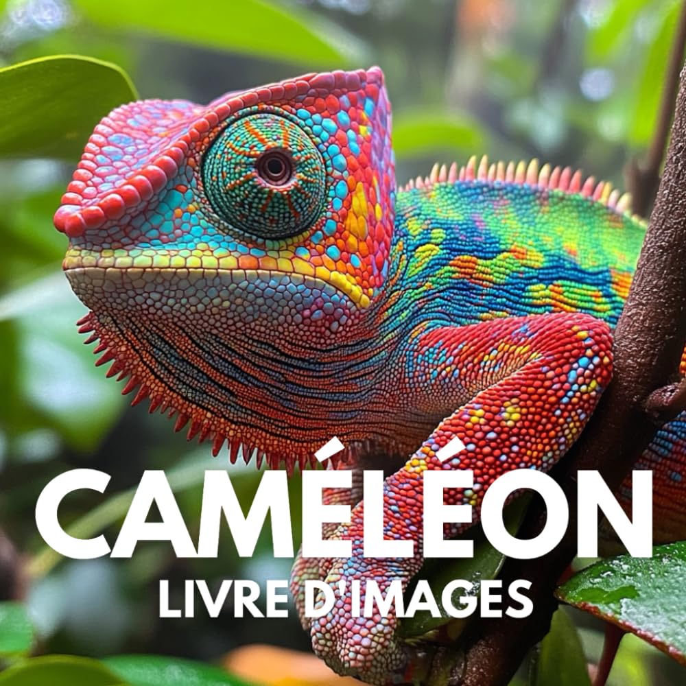 Livre d'images sur le caméléon: Un livre d’images unique avec 100 portraits de caméléons du monde entier. book