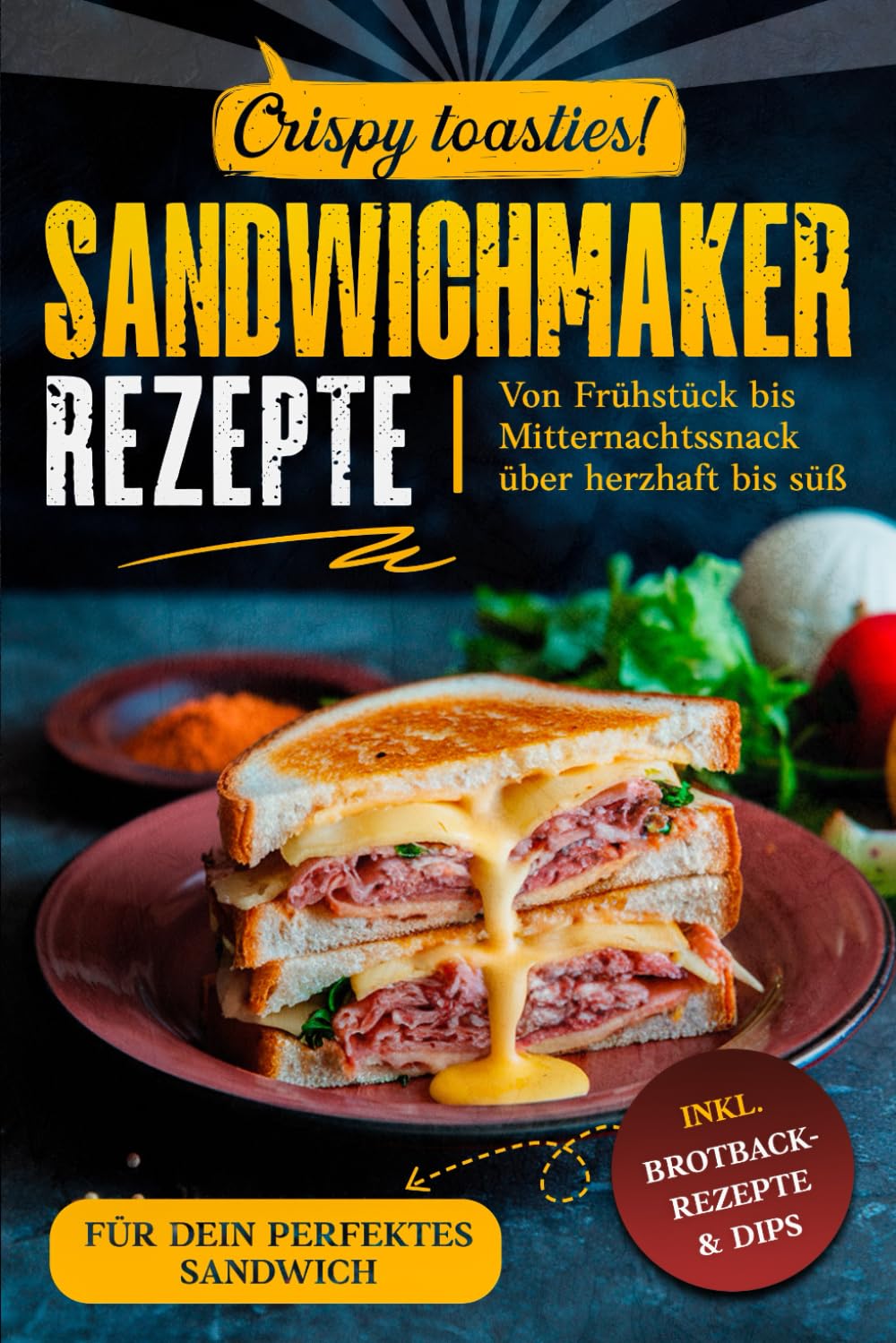 Sandwichmaker Rezepte: inkl. Brotback-Rezepte & Dips für dein perfektes Sandwich : von Frühstück bis Mitternachtssnack über herzhaft bis süß : crispy toasties ! Cooking & Enjoying