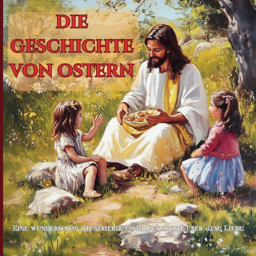Ostern mit Jesus: Eine Ostergeschichte für Kinder und die ganze Familie: Ein christliches Bilderbuch über Ostern für Kinder Religion & Esotericism