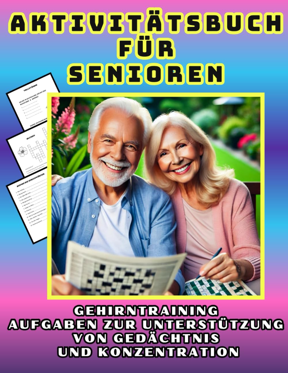 Aktivitätsbuch für Senioren.Aufgaben zur Unterstützung von Gedächtnis und Konzentration.: Rätsel und Spaß für ältere Menschen ... Labyrinthe, Große Schrift, klare Seiten Medicine