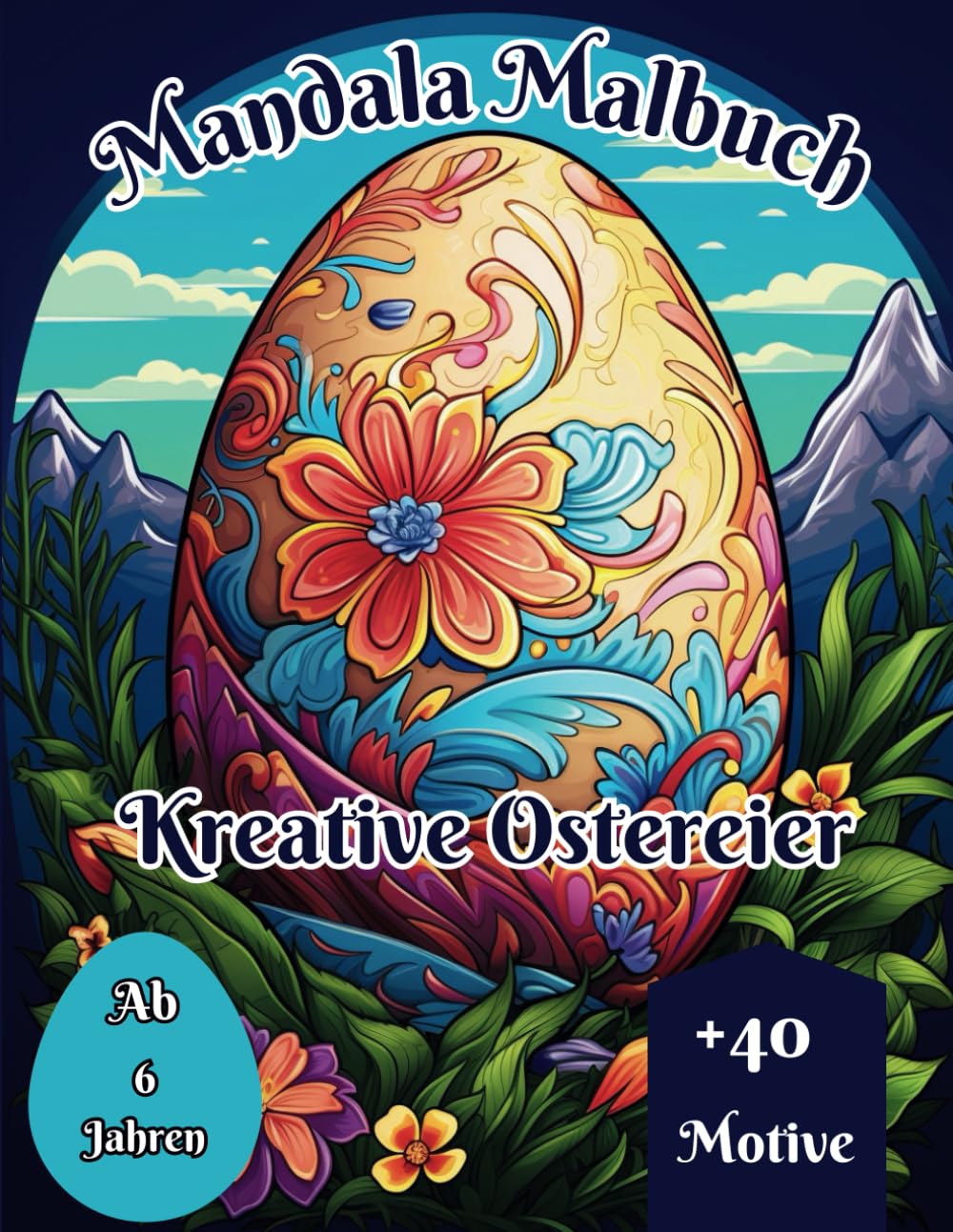 Oster Mandala Malbuch zum Ausmalen: Kreative Ostereier zum Ausmalen. Lustiger Zeitvertreib Parents & Children