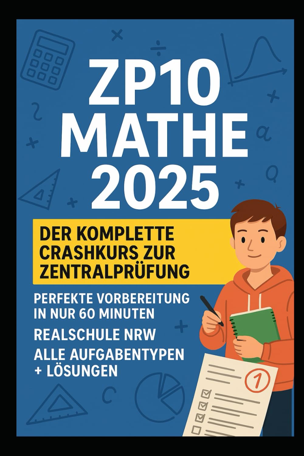 ZP10 Mathe 2025 – Der komplette Crashkurs zur Zentralprüfung: Perfekte Vorbereitung in nur 60 Minuten | Realschule NRW | Alle Aufgabentypen + Lösungen Study Guides