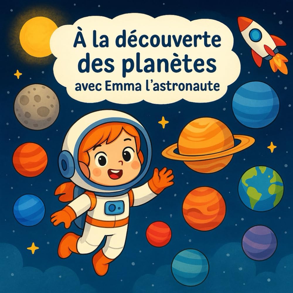 À la découverte des planètes avec Emma l’astronaute – Un voyage spatial éducatif pour les 3-6 ans: Album illustré jeunesse – Système solaire, planètes, aventure spatiale book
