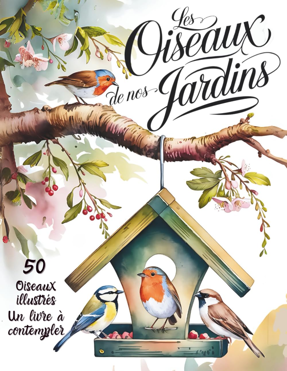 Les oiseaux de nos jardins : Guide Illustré pour Identifier facilement 50 Espèces | Reconnaissance et Chants: Ornithologie pour débutants & curieux | ... d'observation & Idée Cadeau nature idéale book
