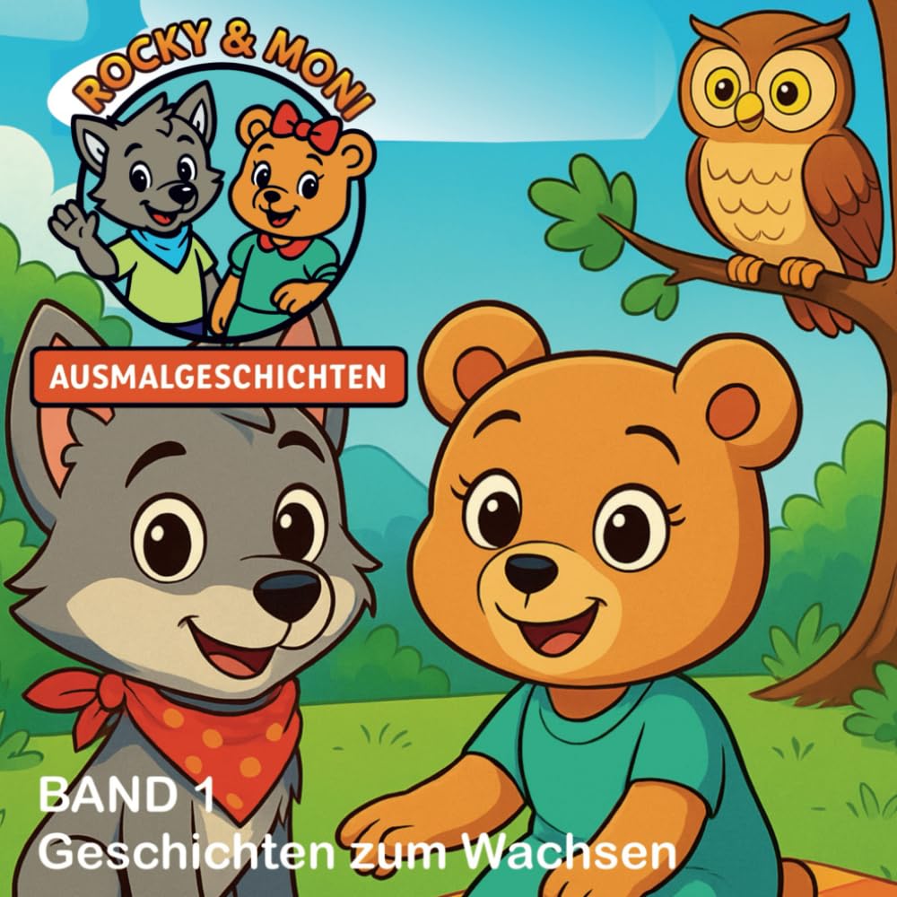 Rocky und Moni - Ausmalgeschichten: Band 1 – Geschichten zum Wachsen Dragons & Creatures