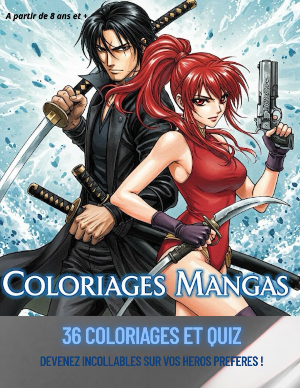 Coloriages Mangas: Crayons et énigmes : Le duo gagnant book